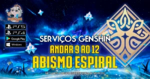 SERVIÇOS GENSHIN - Abismo Andar 9 ao 12