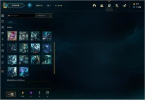 Conta Platina IV, League of Legends, Skins caras LOL