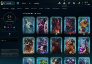 Conta Platina IV, League of Legends, Skins caras LOL