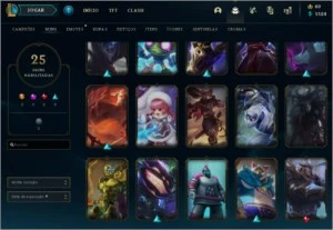 Conta Platina IV, League of Legends, Skins caras LOL