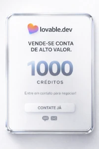 Conta lovable.dev com 1000 Créditos — Pronta para Uso - Outros