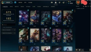 Conta level 221 +171 Skins - League of Legends LOL