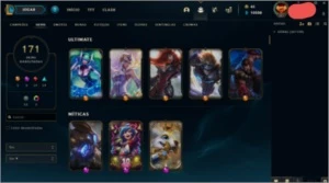 Conta level 221 +171 Skins - League of Legends LOL