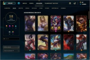 Conta de league of legends lvl 189 muitas skins LOL