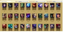 Conta Bronze I, 75 campeões, 9 Skins - League of Legends LOL