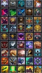 Conta Bronze I, 75 campeões, 9 Skins - League of Legends LOL