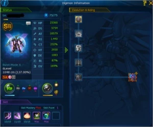 Conta Zwart D Digimon Masters Online DMO