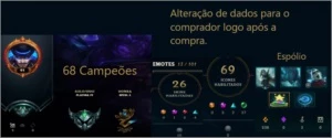 Contas de LoL, preço ótimo, achou caro mande sua oferta! - League of Legends