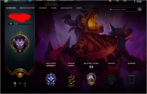 CONTA DIAMANTE 2 PREÇO BARATO - League of Legends LOL