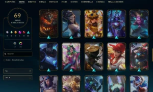 Conta LoL 69 Skins, Passe de batalha ativo, MMR Alto - League of Legends