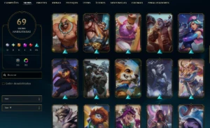 Conta LoL 69 Skins, Passe de batalha ativo, MMR Alto - League of Legends