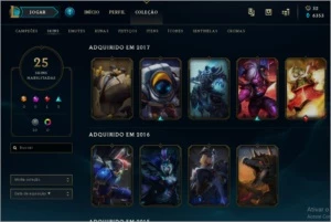 Vendo conta gold 4, 98 campeões - League of Legends LOL
