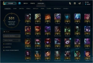 Vendo conta gold 4, 98 campeões - League of Legends LOL