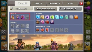 Conta Clash Of Clans CV 12 Forte Muitas Gemas