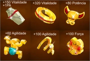 Conjunto Agilidade e Força Nív 180-190 (Helioboros) - Dofus
