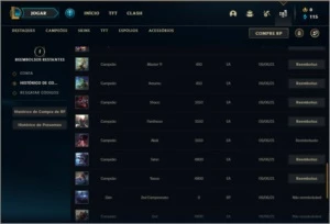 Conta platina 3 baratinha com 30 champs e 1 skin - League of Legends LOL