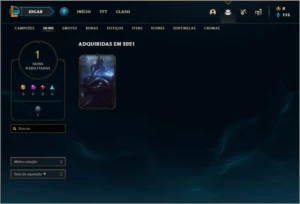 Conta platina 3 baratinha com 30 champs e 1 skin - League of Legends LOL