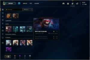 Conta platina 3 baratinha com 30 champs e 1 skin - League of Legends LOL