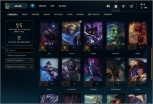 Conta platina 3 baratinha com 30 champs e 1 skin - League of Legends LOL