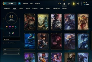 Conta Bronze 3 com 43 Champs e 24 Skins + 1 Fragmento - League of Legends LOL