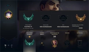 conta lol platina 4 - League of Legends