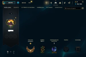 CONTA OURO IV no FLEX - League of Legends LOL