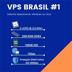 VPS BRASILEIRA - WINDOWS OU LINUX #1 - Serviços Digitais