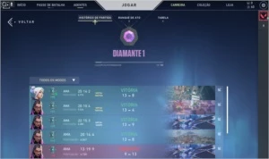conta valorant d1 diamante 1  (smurf bom mmr)