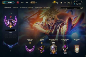 Conta mestre com DJ sona + set florescer espiritual - League of Legends LOL