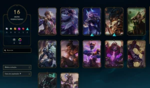 Conta mestre com DJ sona + set florescer espiritual - League of Legends LOL