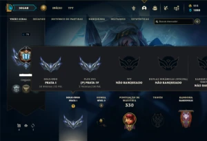 Conta prata 1 com 130 Champs e 100 Skins - League of Legends LOL