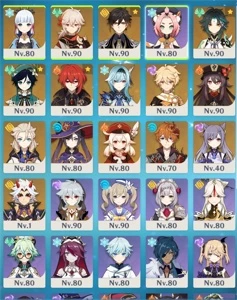 ✨GENSHIN IMPACT CONTA COM PERSONAGENS 5⭐ AR 57✨ LATE GAME