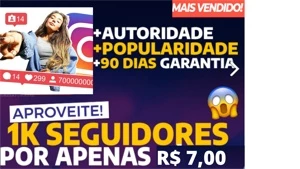 Promoção] 1K Seguidores Instagram por apenas R$ 7,00 - Redes Sociais