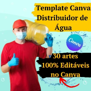 Pack Canva para Distribuidora de Água com 30 Artes - Outros