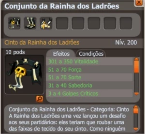 set Rainha Completo (SPIRITIA) - Dofus