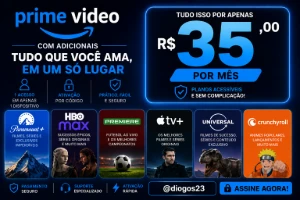 🎬 PRIME VIDEO + ADICIONAIS | 30 DIAS DE ACESSO POR R$35 🔥 - Assinaturas e Premium