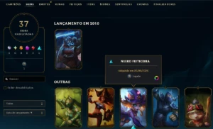 Conta Lol Ouro 1, Upada na Mão, 5.700 Essências Azuis Lvl34 - League of Legends
