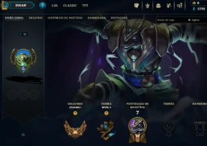 Conta Lol Ouro 1, Upada na Mão, 5.700 Essências Azuis Lvl34 - League of Legends