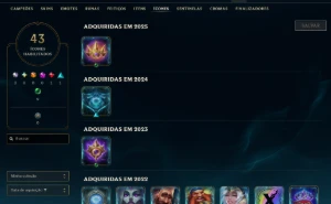 Conta Lol Ouro 1, Upada na Mão, 5.700 Essências Azuis Lvl34 - League of Legends