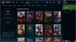 Conta LoL 2012 - 181 Skins - 61 Emotes - 47 Sentinelas - League of Legends