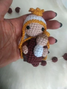 Terço Mariano em Crochê - Artesanato e Personalizados