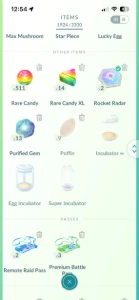 Pokémon go nv72