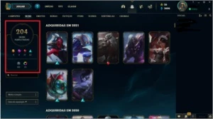 Conta MESTRE _ +200skins e todos os campeões! - League of Legends LOL