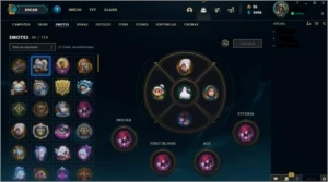Conta MESTRE _ +200skins e todos os campeões! - League of Legends LOL