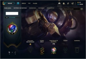 Conta urnanked com 118 champs e 109 skins + KAYLE JUIZA - League of Legends LOL