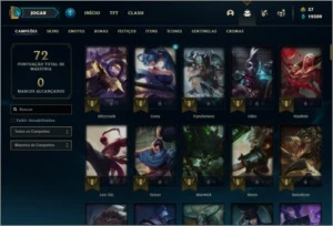 Conta urnanked com 118 champs e 109 skins + KAYLE JUIZA - League of Legends LOL