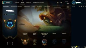 lol: lvl25 + 14 champs+ skin Garen Deus Rei - League of Legends