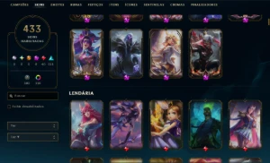 Conta LoL/Valorant Season 5, Skins prestigio e santuário - League of Legends