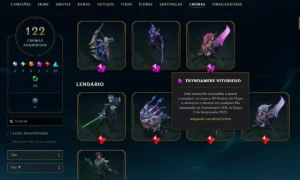 Conta LoL/Valorant Season 5, Skins prestigio e santuário - League of Legends