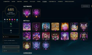 Conta LoL/Valorant Season 5, Skins prestigio e santuário - League of Legends